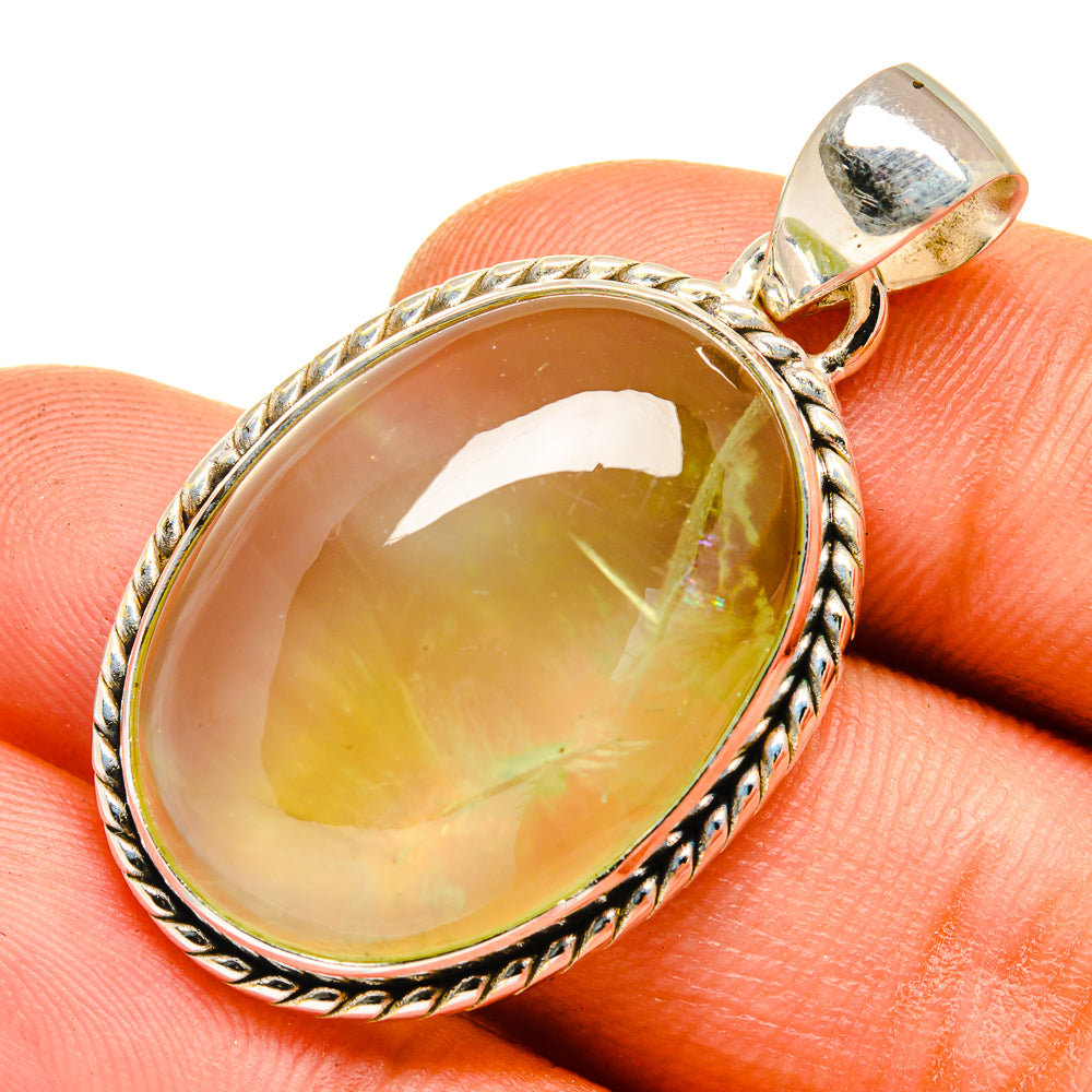 Prehnite Pendants handcrafted by Ana Silver Co - PD9718