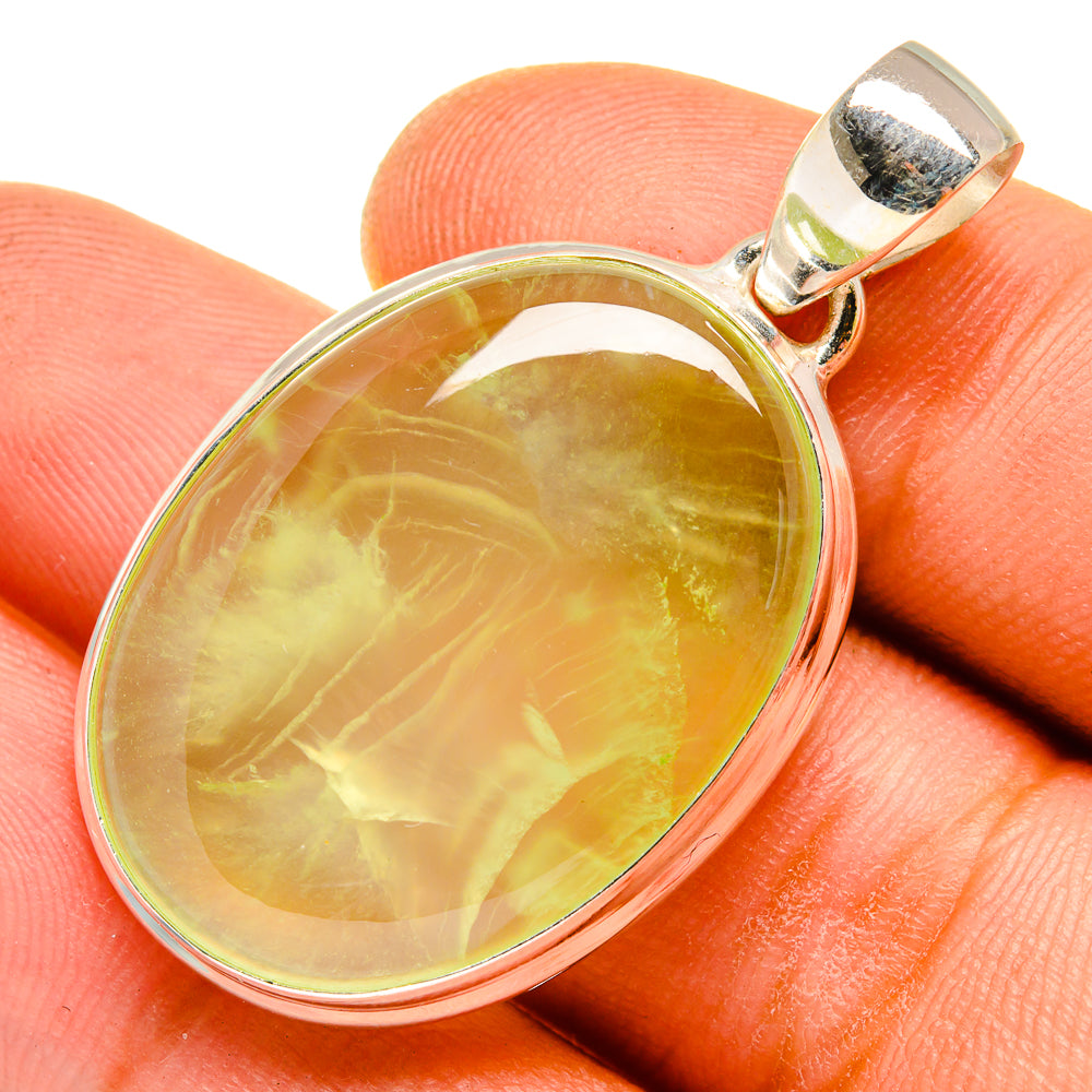 Prehnite Pendants handcrafted by Ana Silver Co - PD9720