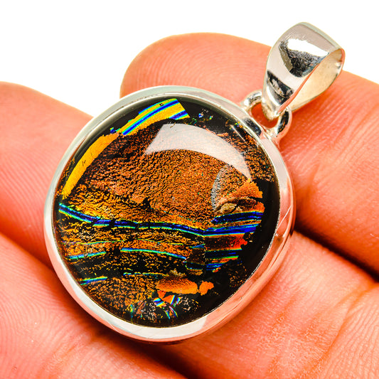 Dichroic Glass Pendants handcrafted by Ana Silver Co - PD9721