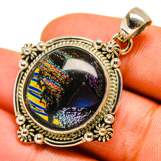Dichroic Glass Pendants handcrafted by Ana Silver Co - PD9722