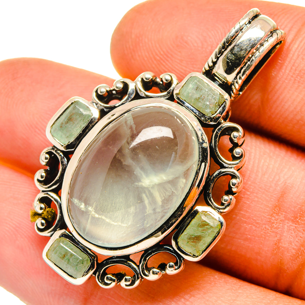 Aquamarine Pendants handcrafted by Ana Silver Co - PD9724