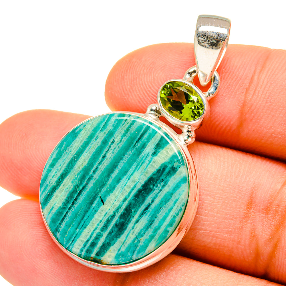 Amazonite Pendants handcrafted by Ana Silver Co - PD9733