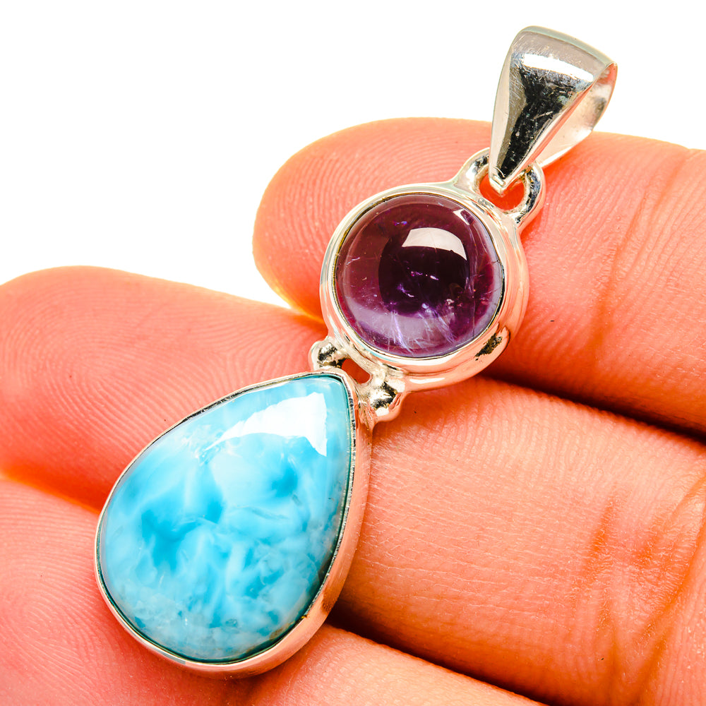 Larimar Pendants handcrafted by Ana Silver Co - PD9737