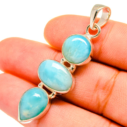 Larimar Pendants handcrafted by Ana Silver Co - PD9738