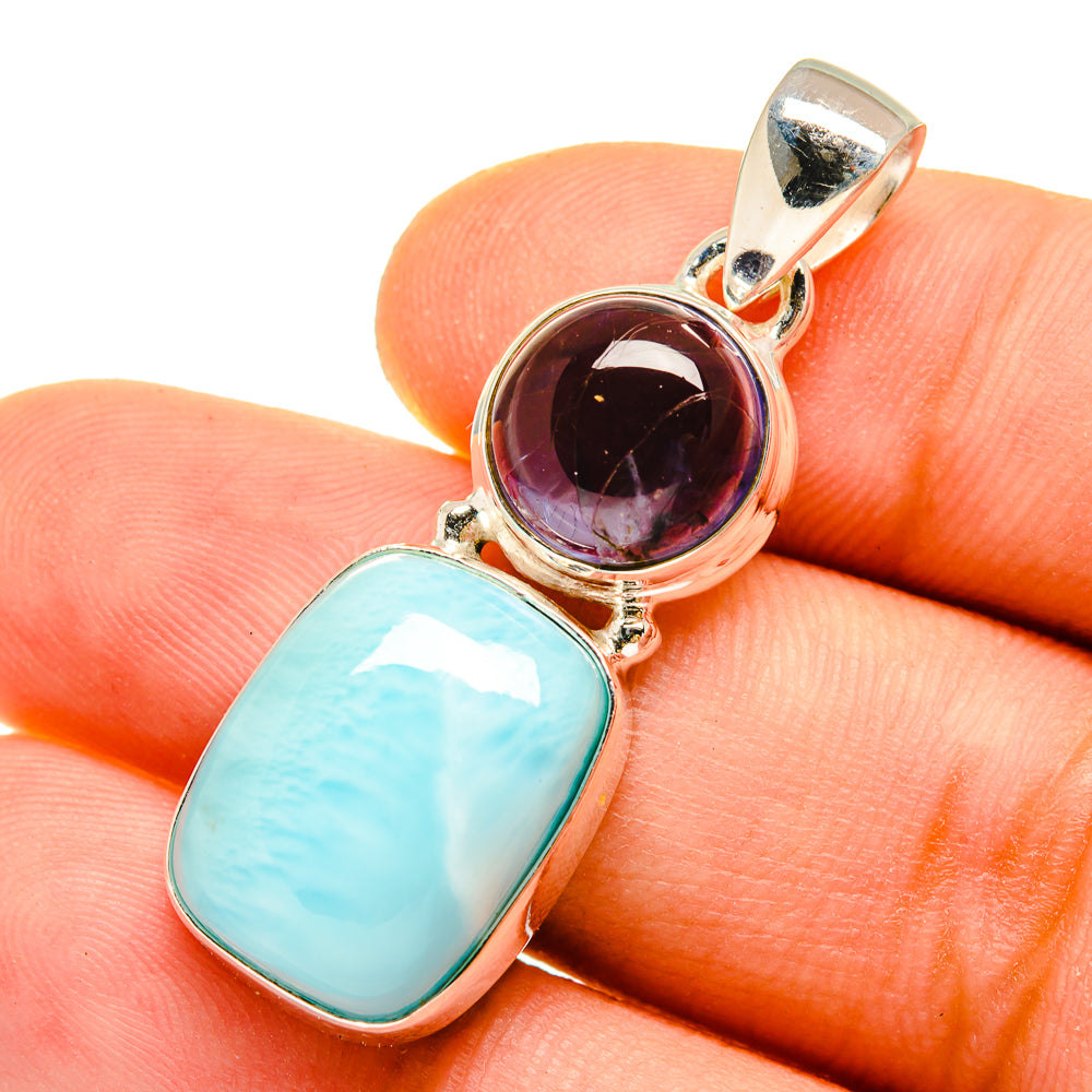 Larimar Pendants handcrafted by Ana Silver Co - PD9744