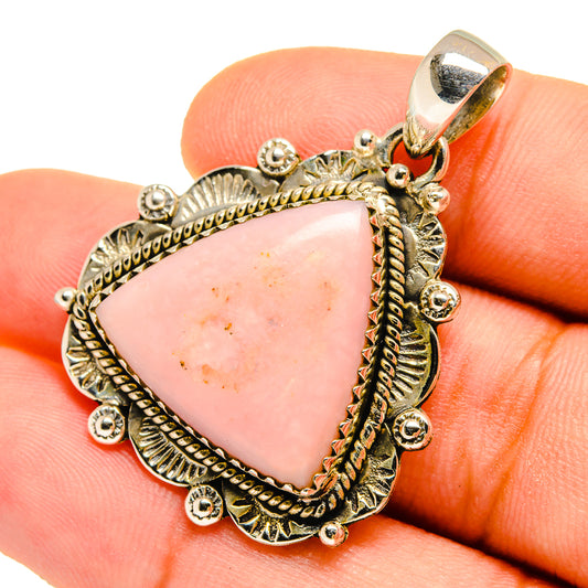 Pink Opal Pendants handcrafted by Ana Silver Co - PD9746