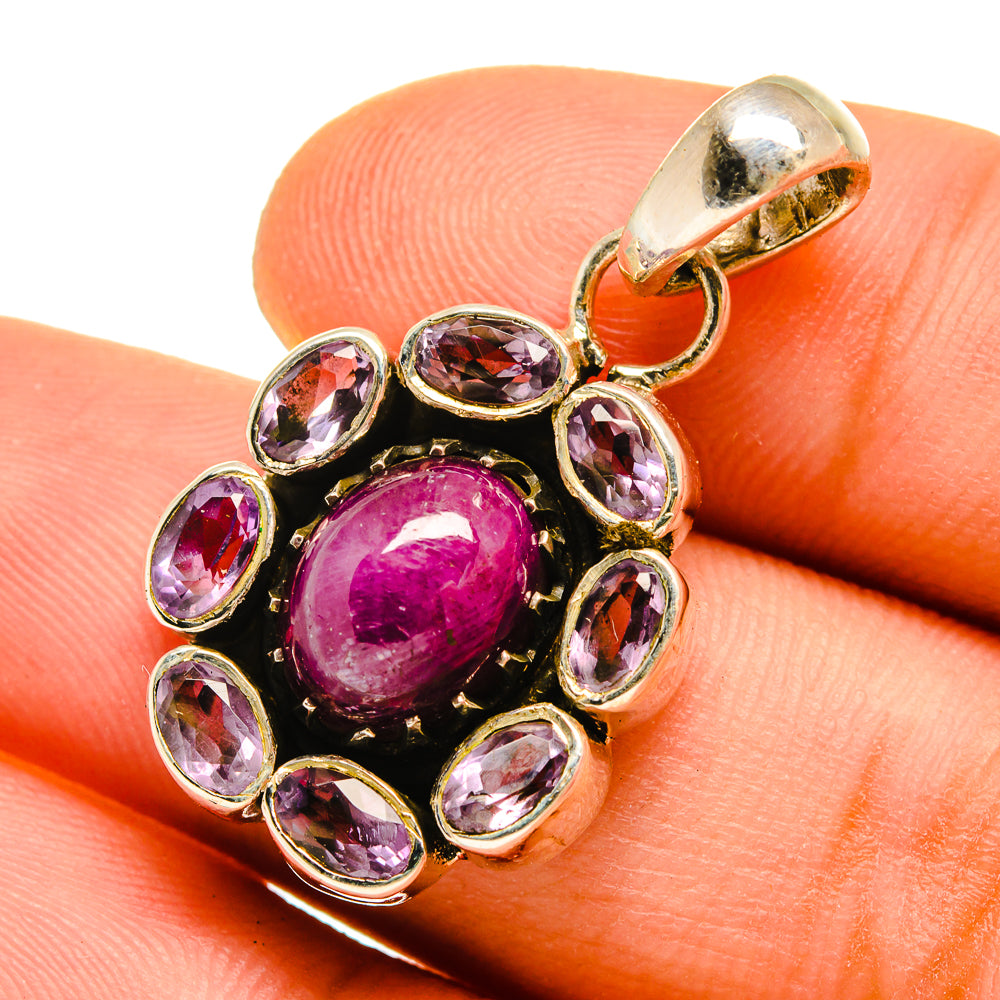 Pink Tourmaline Pendants handcrafted by Ana Silver Co - PD9757