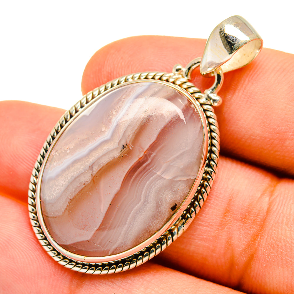 Botswana Agate Pendants handcrafted by Ana Silver Co - PD9760