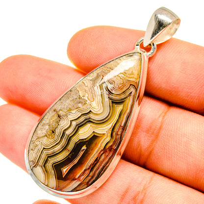 Laguna Lace Agate Pendants handcrafted by Ana Silver Co - PD9764