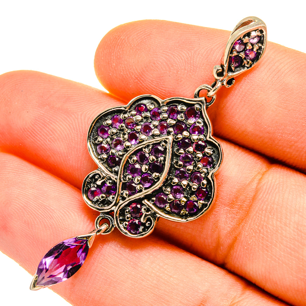 Amethyst Pendants handcrafted by Ana Silver Co - PD9765