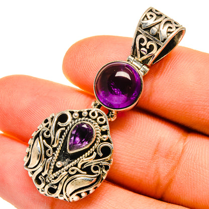 Amethyst Pendants handcrafted by Ana Silver Co - PD9768