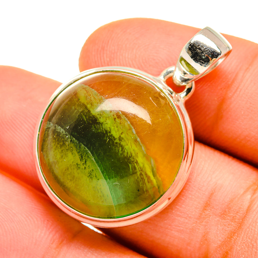 Green Fluorite Pendants handcrafted by Ana Silver Co - PD9770