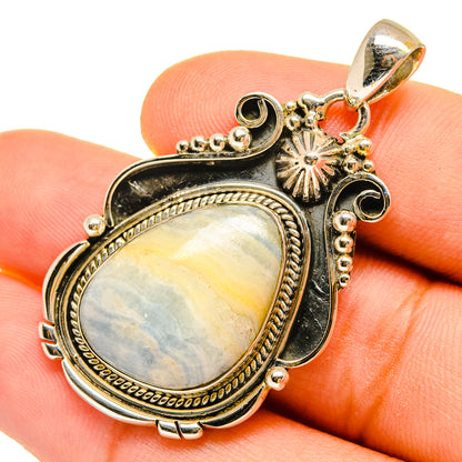 Blue Scheelite Pendants handcrafted by Ana Silver Co - PD9782