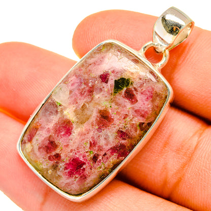 Pink Tourmaline Pendants handcrafted by Ana Silver Co - PD9784