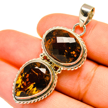 Mandarin Citrine Pendants handcrafted by Ana Silver Co - PD9790