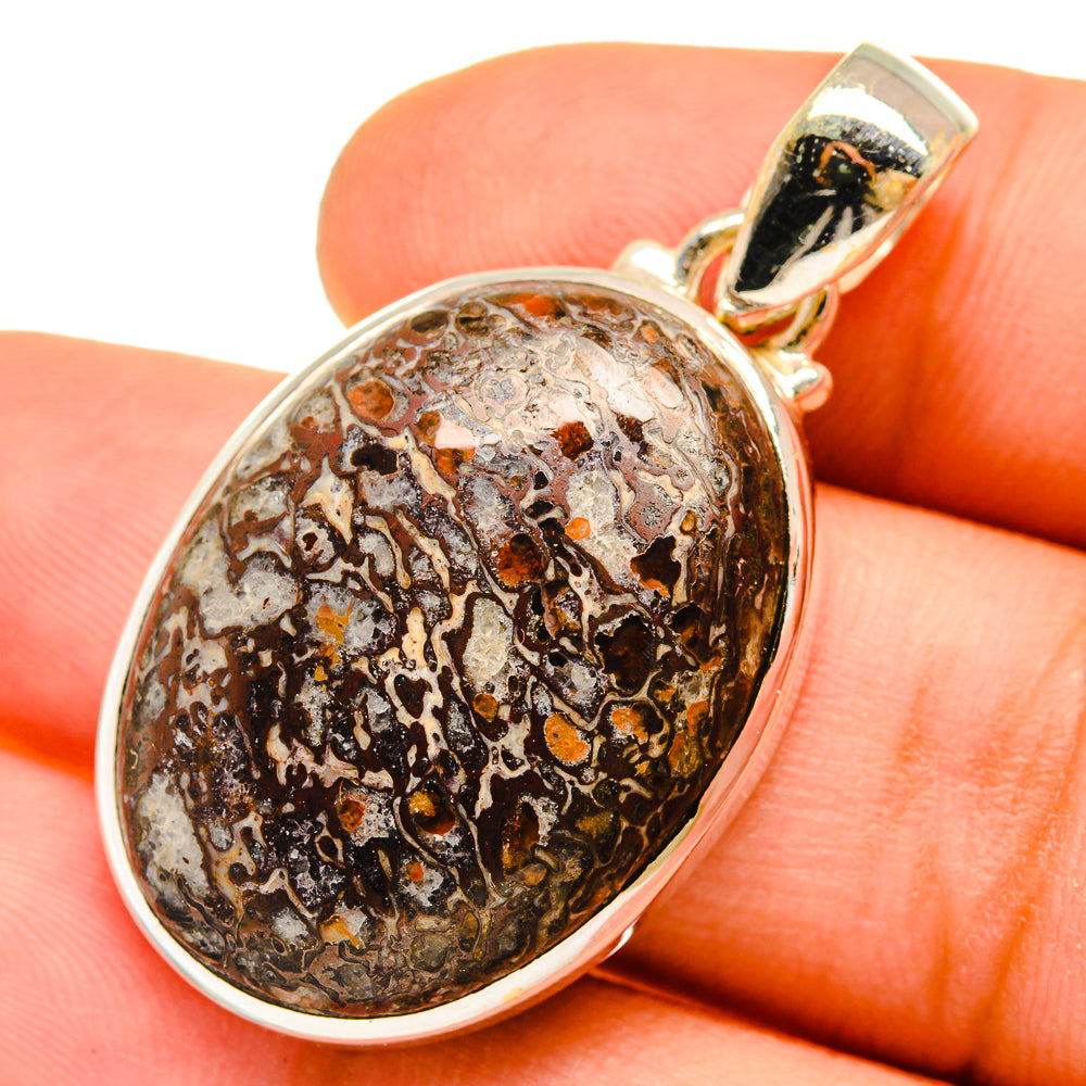 Dinosaur Bone Pendants handcrafted by Ana Silver Co - PD9796