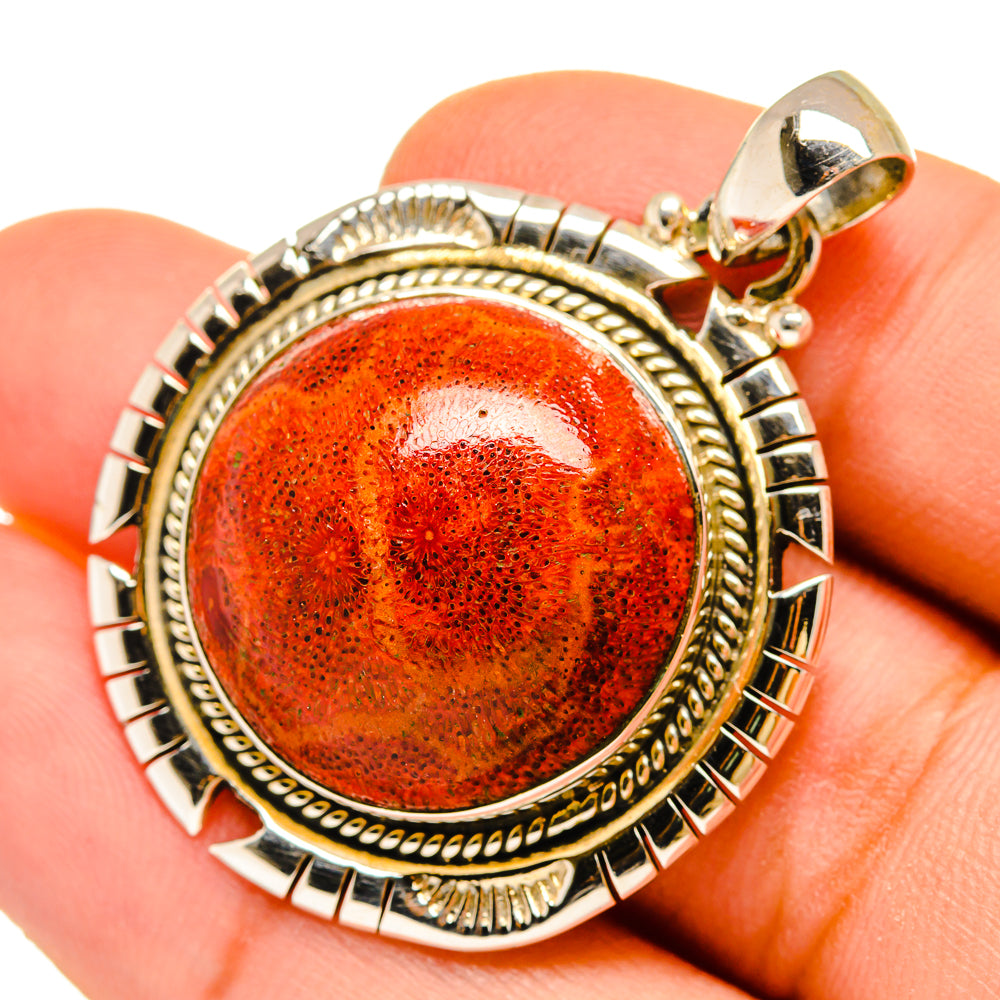Sponge Coral Pendants handcrafted by Ana Silver Co - PD9797