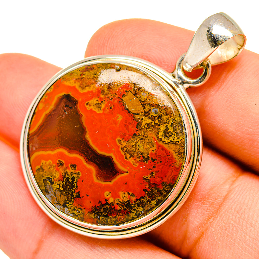 Moroccan Agate Pendants handcrafted by Ana Silver Co - PD9798