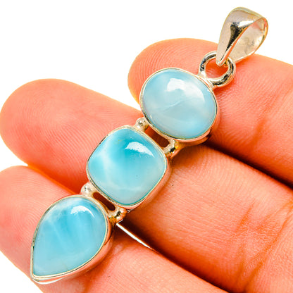 Larimar Pendants handcrafted by Ana Silver Co - PD9818