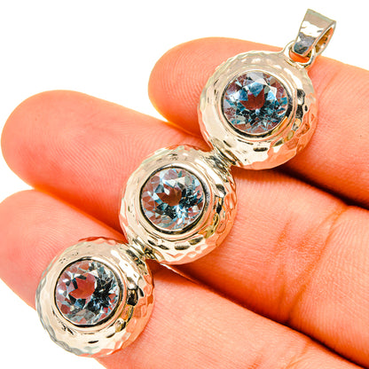 Blue Topaz Pendants handcrafted by Ana Silver Co - PD9822