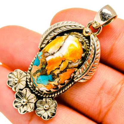 Spiny Oyster Turquoise Pendants handcrafted by Ana Silver Co - PD9840