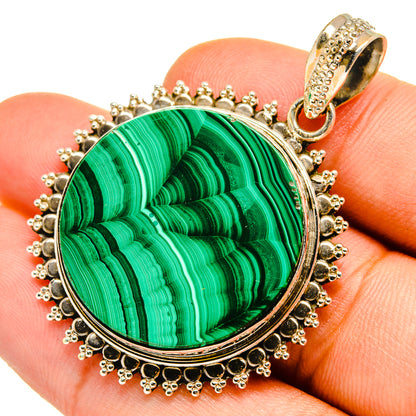 Malachite Pendants handcrafted by Ana Silver Co - PD9842
