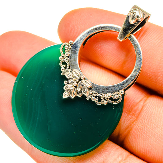 Green Onyx Pendants handcrafted by Ana Silver Co - PD9843