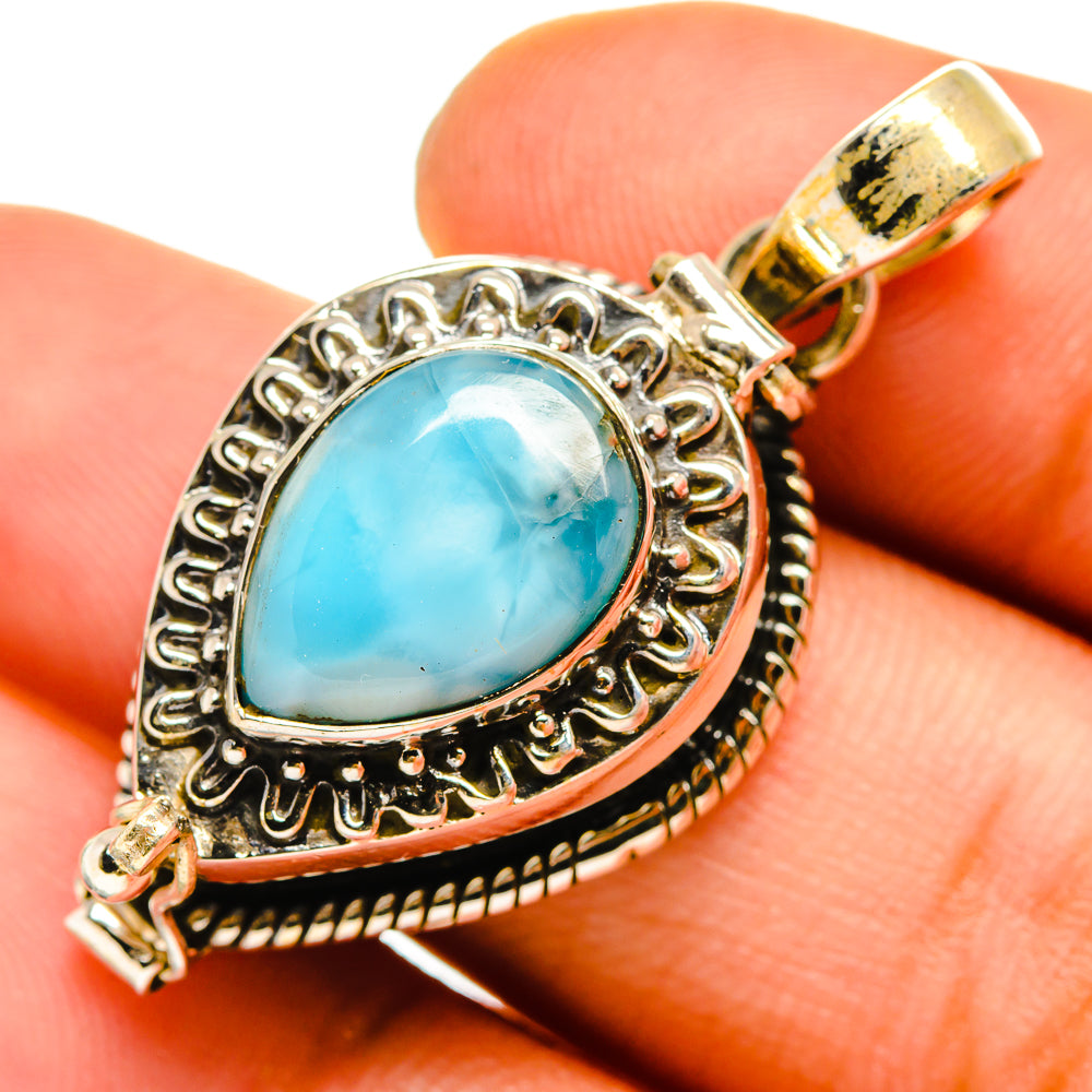 Larimar Pendants handcrafted by Ana Silver Co - PD9849