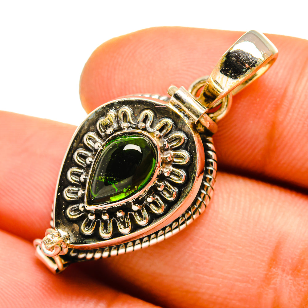 Chrome Diopside Pendants handcrafted by Ana Silver Co - PD9858