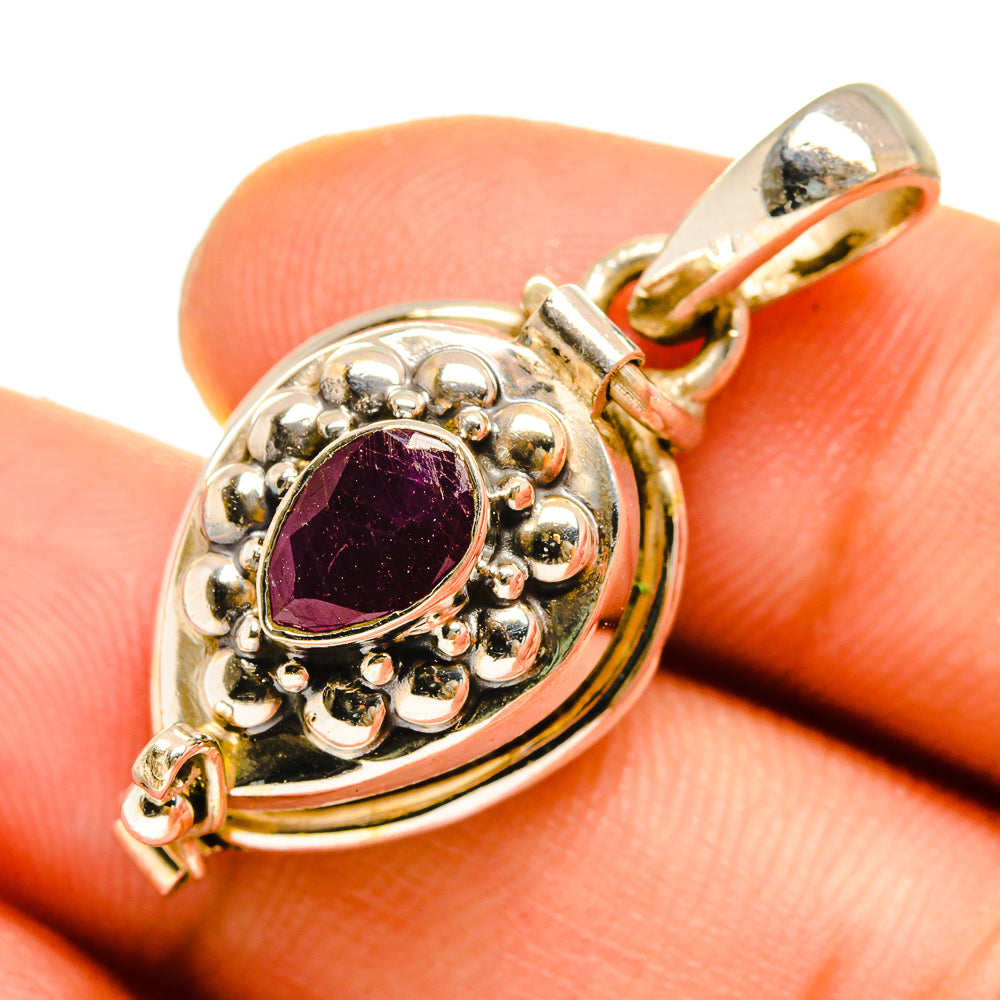 Ruby Pendants handcrafted by Ana Silver Co - PD9863