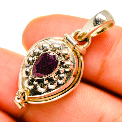 Ruby Pendants handcrafted by Ana Silver Co - PD9863