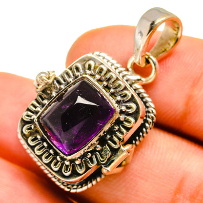 Amethyst Pendants handcrafted by Ana Silver Co - PD9865