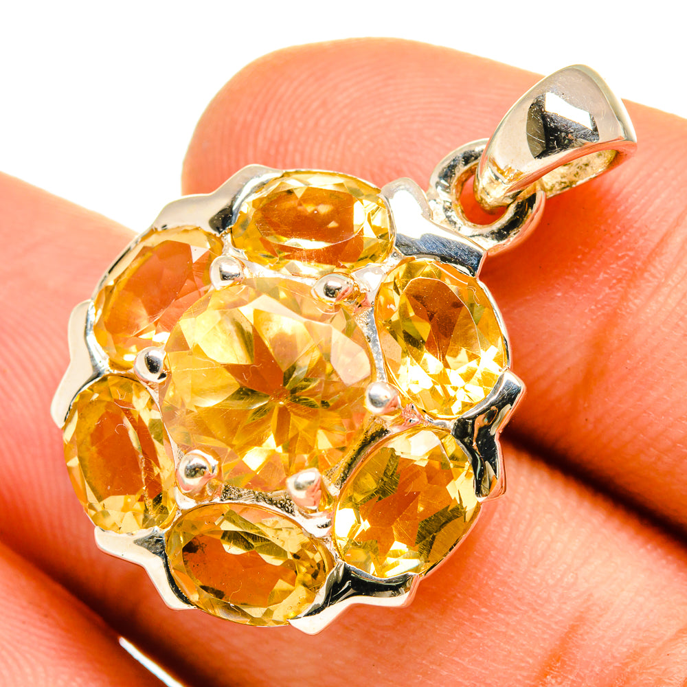 Citrine Pendants handcrafted by Ana Silver Co - PD9874