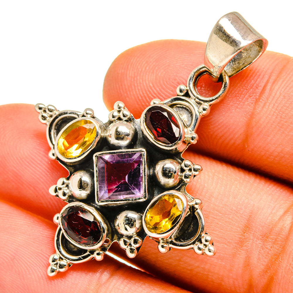 Amethyst Pendants handcrafted by Ana Silver Co - PD9879