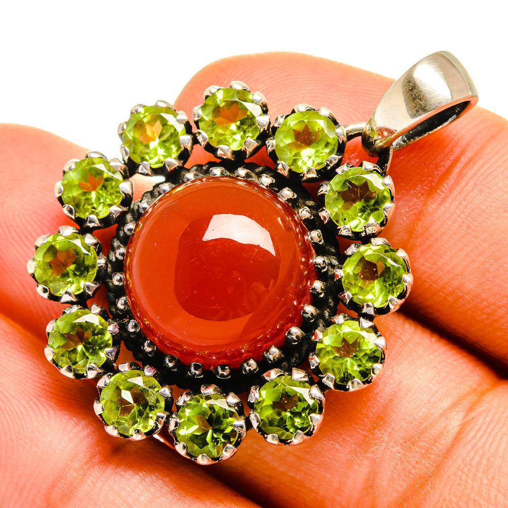 Red Onyx Pendants handcrafted by Ana Silver Co - PD9883