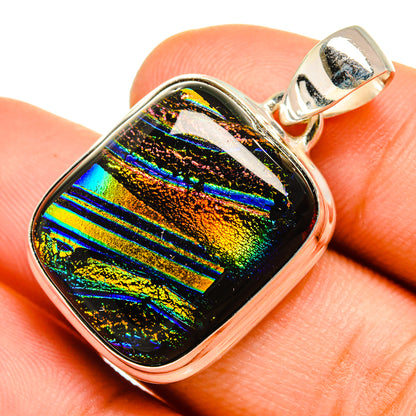 Dichroic Glass Pendants handcrafted by Ana Silver Co - PD9888
