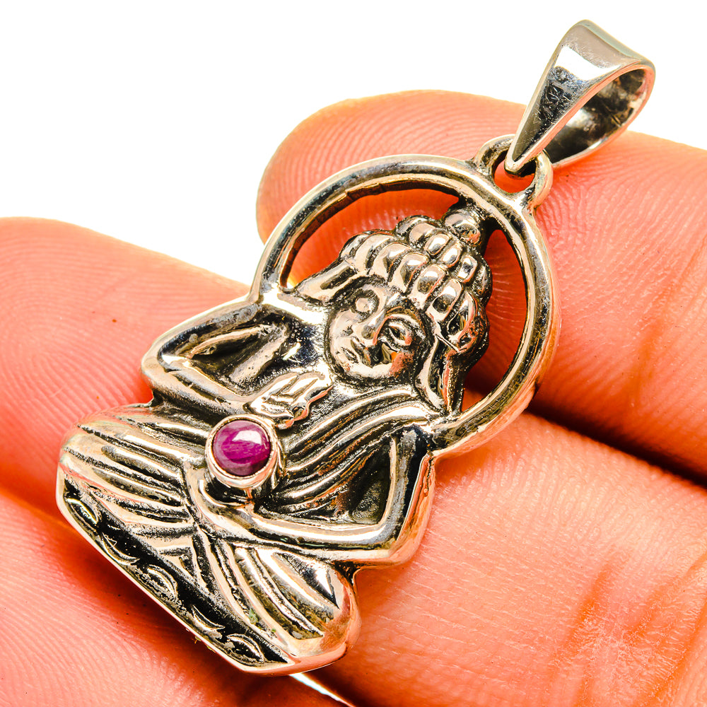 Ruby Pendants handcrafted by Ana Silver Co - PD9895