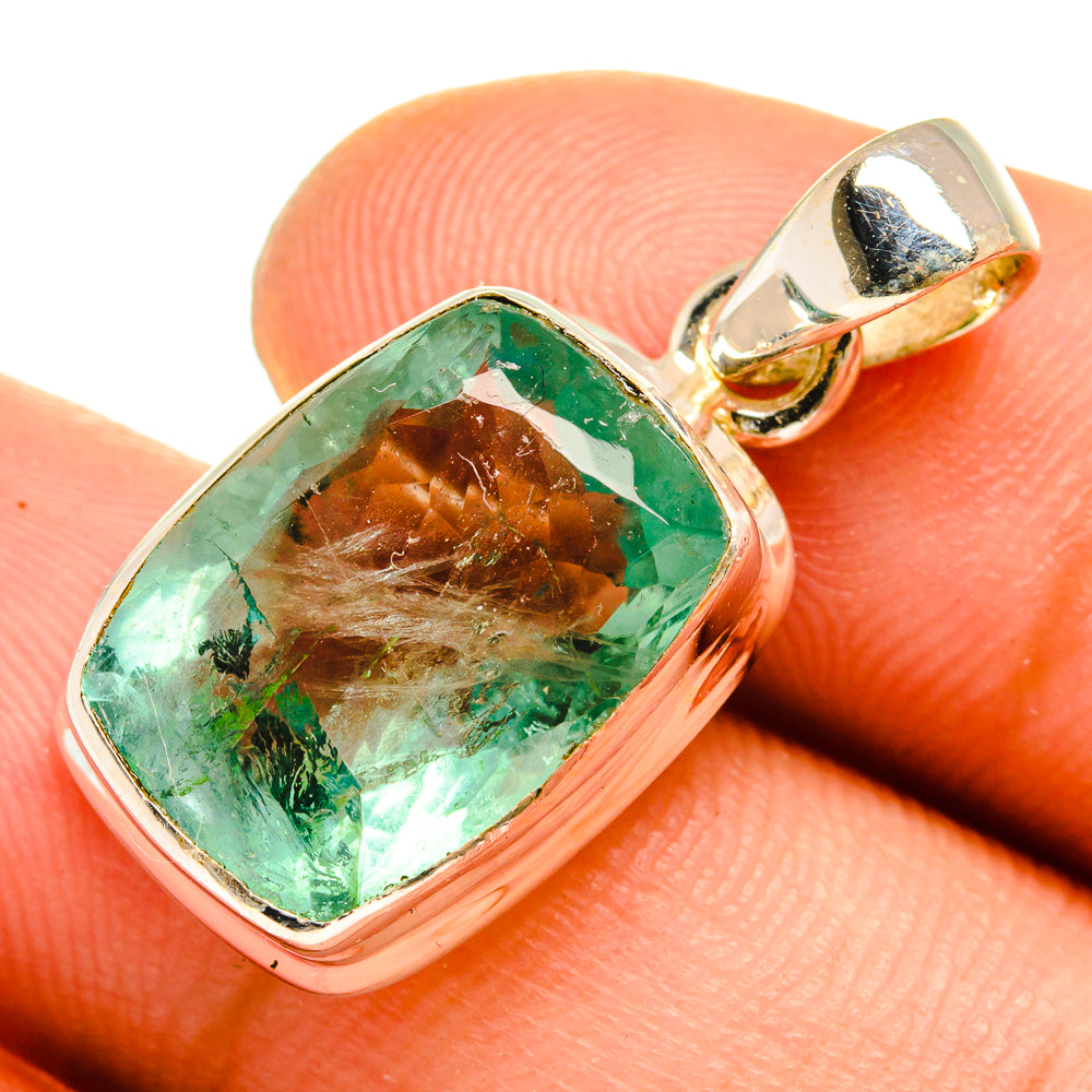 Green Fluorite Pendants handcrafted by Ana Silver Co - PD9896