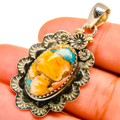 Spiny Oyster Turquoise Pendants handcrafted by Ana Silver Co - PD9906