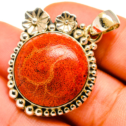 Sponge Coral Pendants handcrafted by Ana Silver Co - PD9911