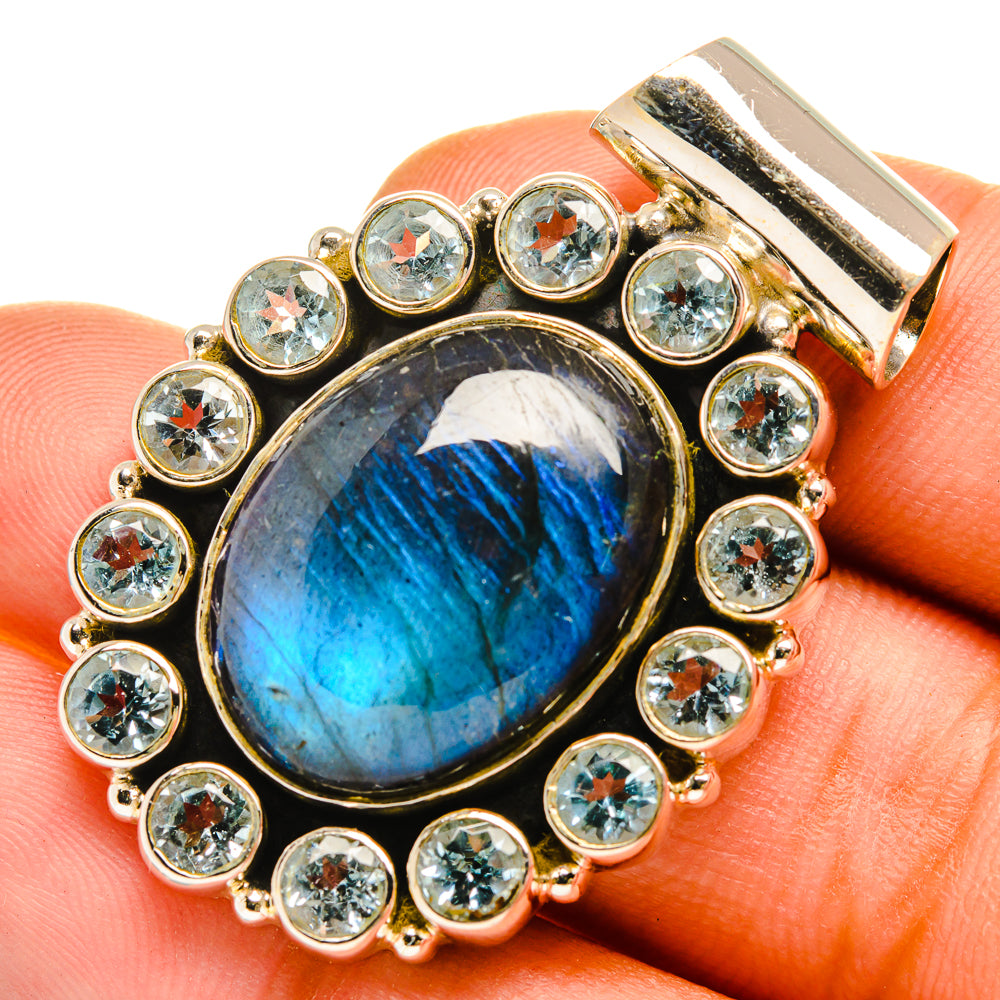 Labradorite Pendants handcrafted by Ana Silver Co - PD9915