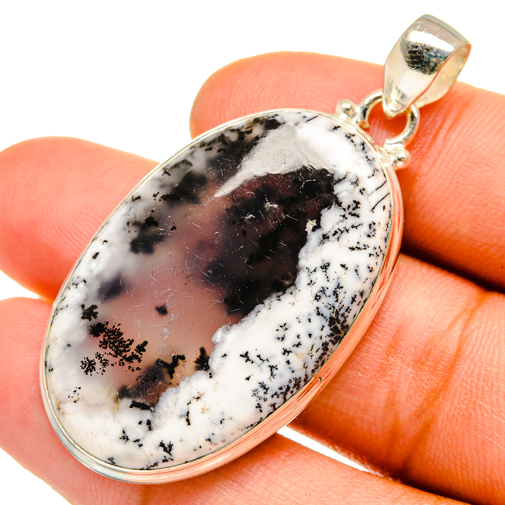 Dendritic Opal Pendants handcrafted by Ana Silver Co - PD9919