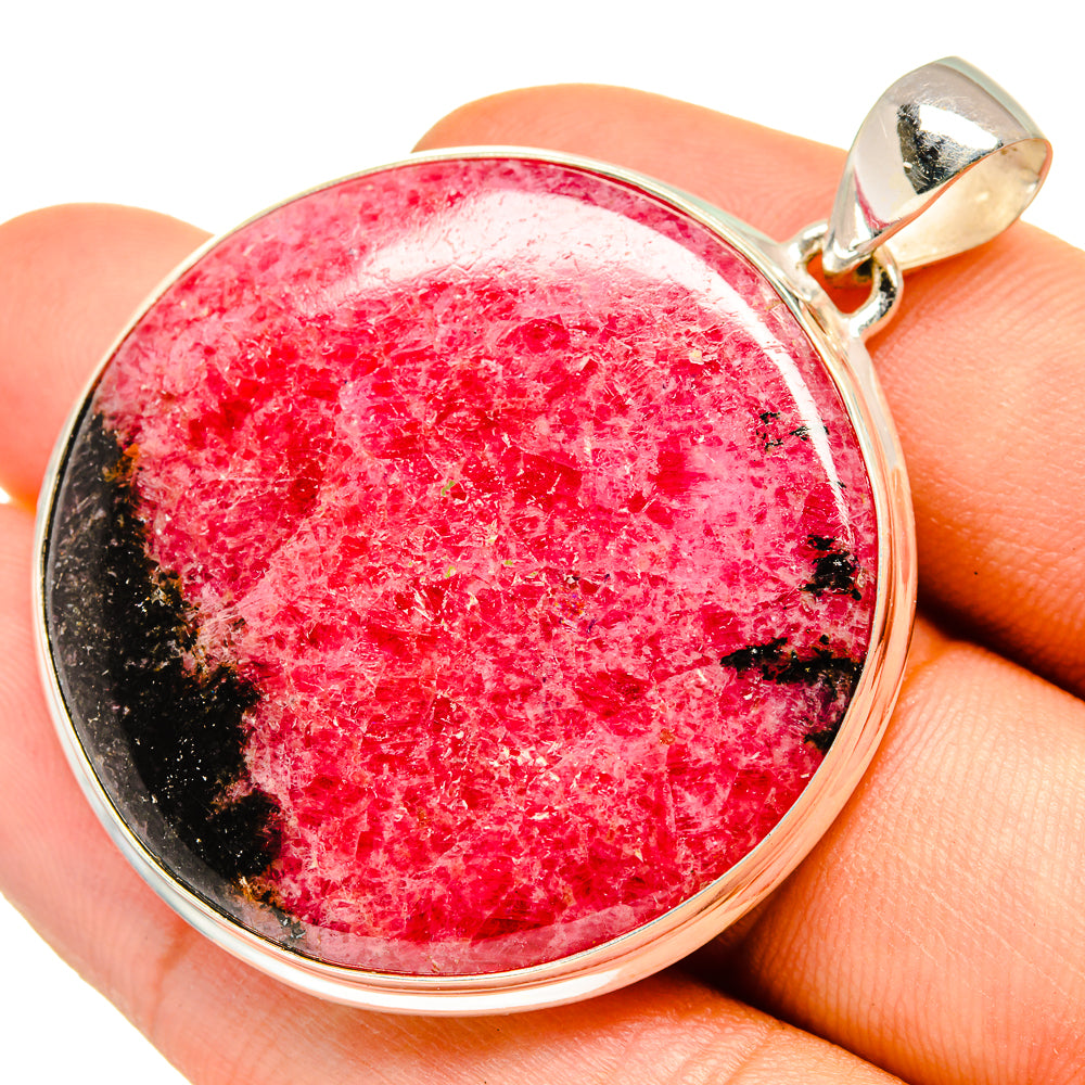 Rhodonite Pendants handcrafted by Ana Silver Co - PD9927