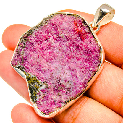 Ruby Zoisite Pendants handcrafted by Ana Silver Co - PD9931