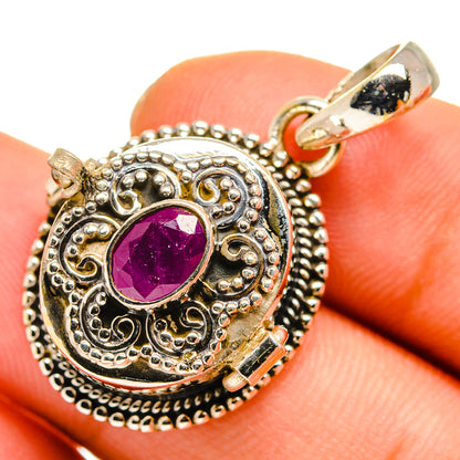 Ruby Pendants handcrafted by Ana Silver Co - PD9943