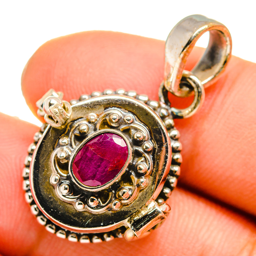 Ruby Pendants handcrafted by Ana Silver Co - PD9945