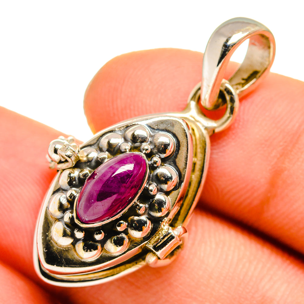Ruby Pendants handcrafted by Ana Silver Co - PD9948
