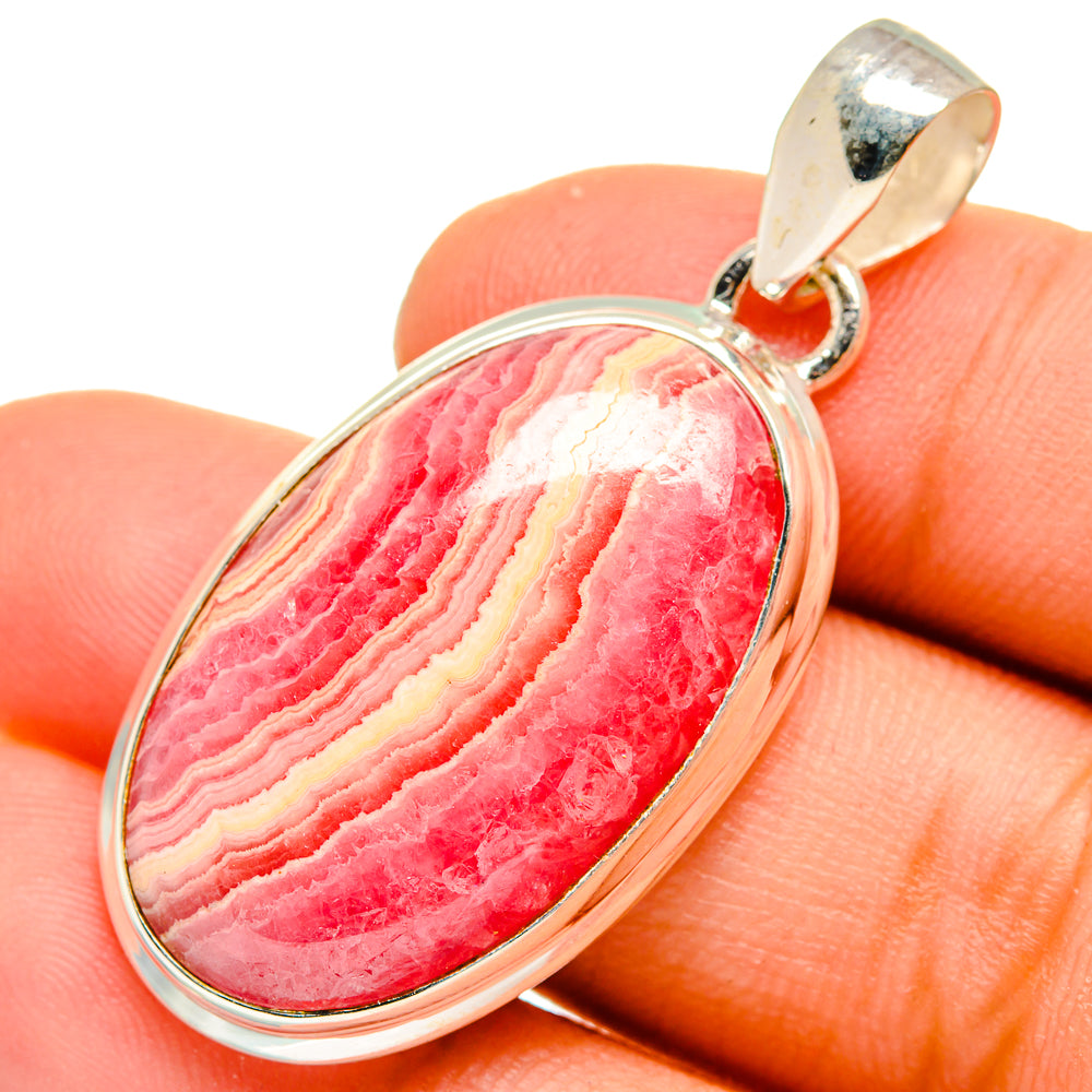 Rhodochrosite Pendants handcrafted by Ana Silver Co - PD9972
