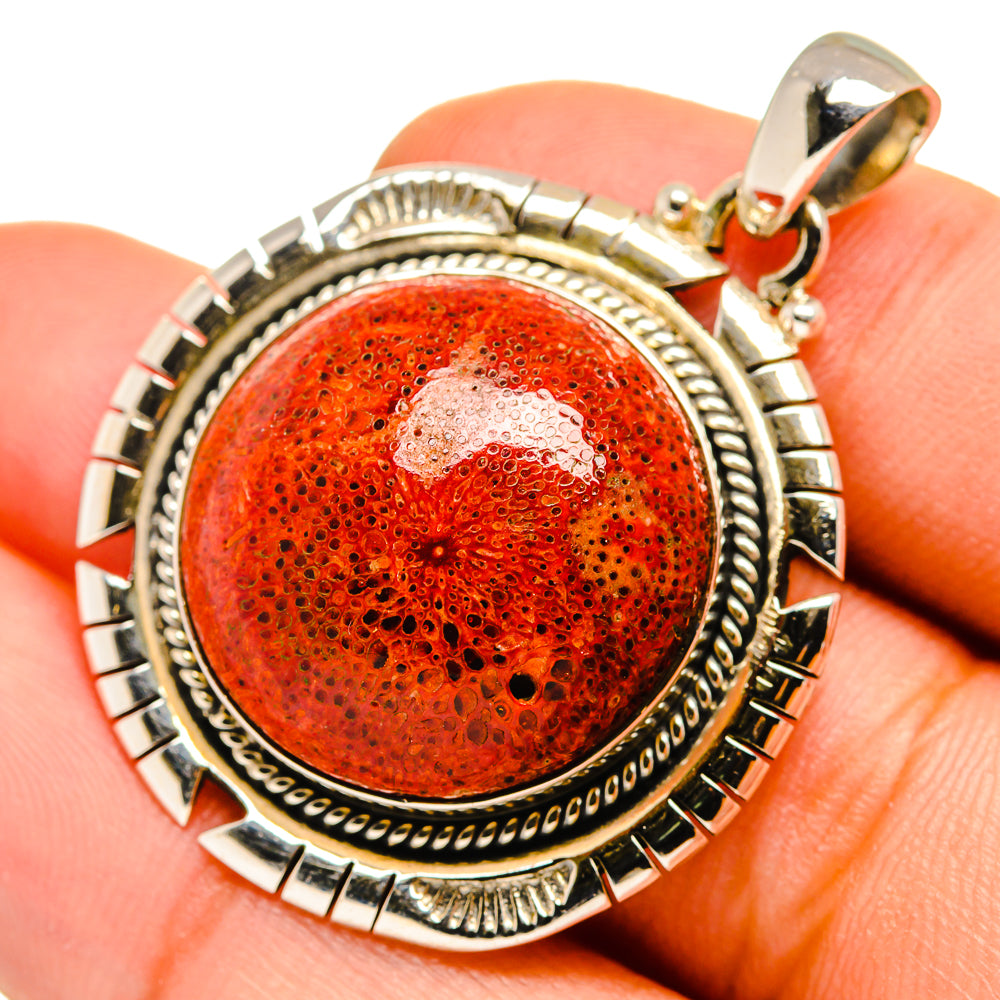 Sponge Coral Pendants handcrafted by Ana Silver Co - PD9980