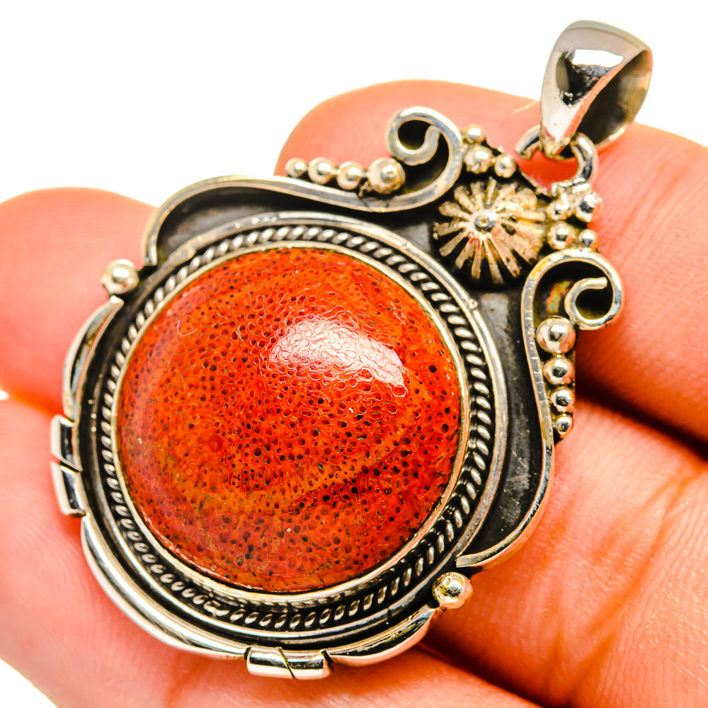 Sponge Coral Pendants handcrafted by Ana Silver Co - PD9983